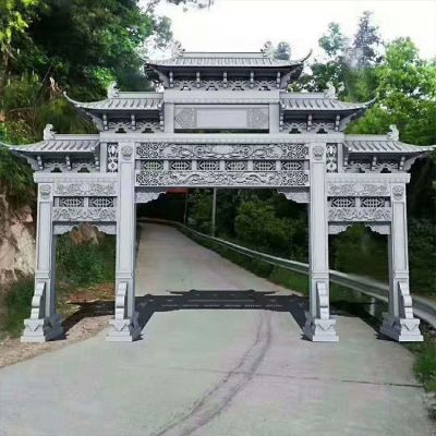 農村古建門樓_園林牌坊圖片大全