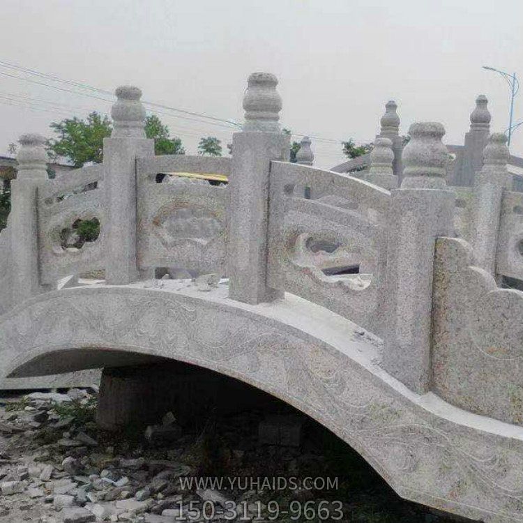 花崗巖石雕小橋庭院花園景觀擺件雕塑