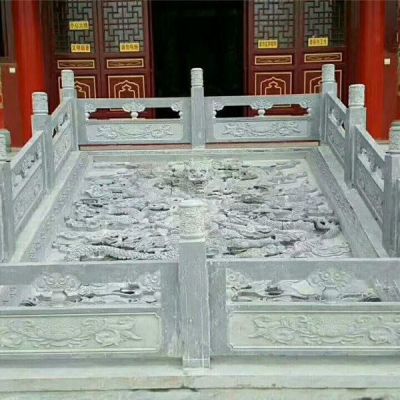 景區寺院古建筑青石浮雕花紋壁畫墻裝飾擺件