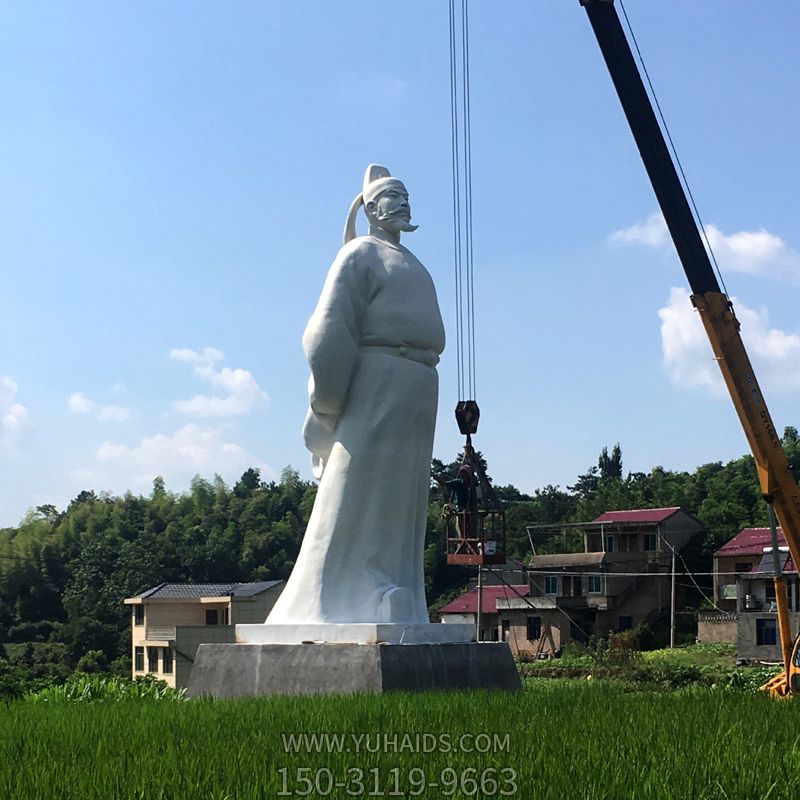 景區公園大型漢白玉詩仙李白雕塑