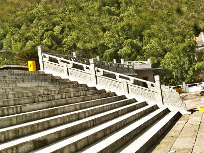 寺廟臺(tái)階大理石扶手欄桿